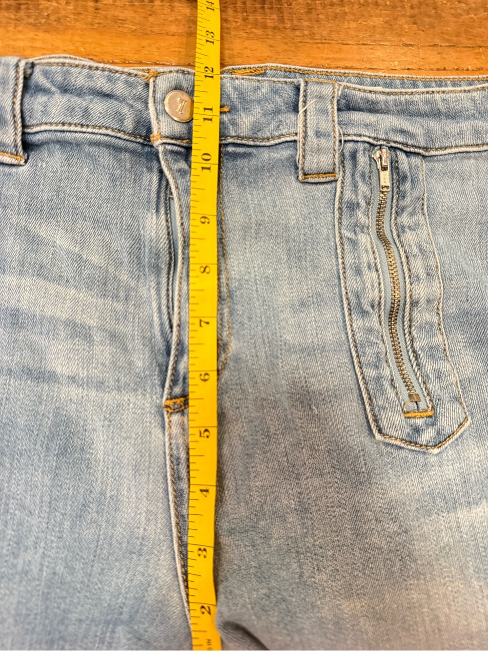 Pilcro Light Blue Wide-Leg Jeans - Picture 7 of 11